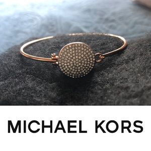 Michael Kors | Rosegold Pave Disk Bracelet